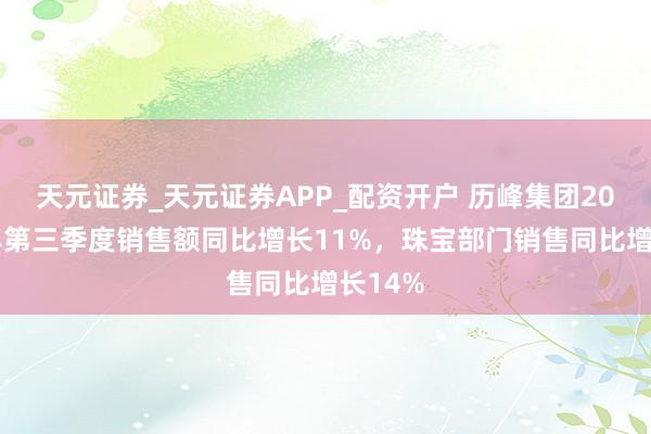 天元证券_天元证券APP_配资开户 历峰集团2026财年第三季度销售额同比增长11%，珠宝部门销售同比增长14%